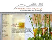 Tablet Screenshot of koelner-frauenaerztinnen.de